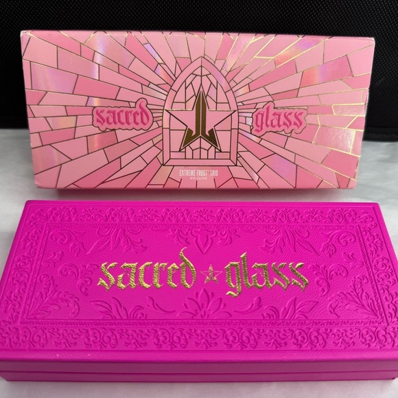 BRAND NEW Jeffree Star Pink Religion Sacred Glass Highlighter Palette RARE - Picture 3 of 5